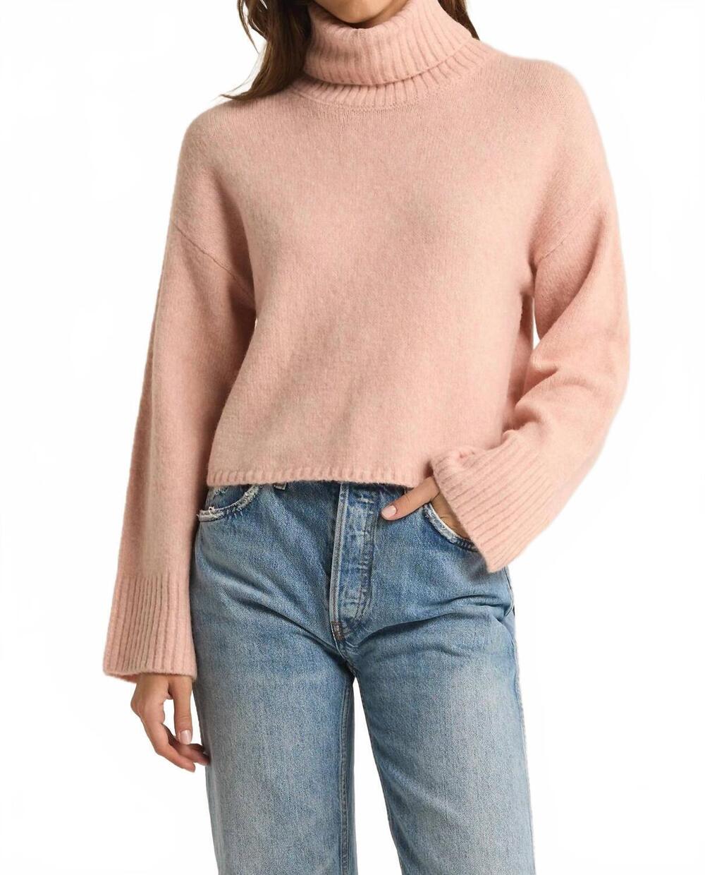 NEW Z SUPPLY women's ursa sweater top in pink